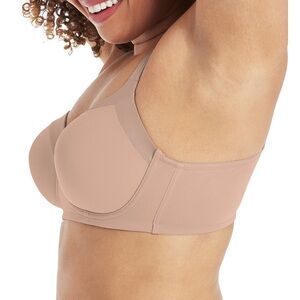 Playtex Secrets 4842, Balconette Full-Figure Wireless Bras, Lot of 2, 40DD